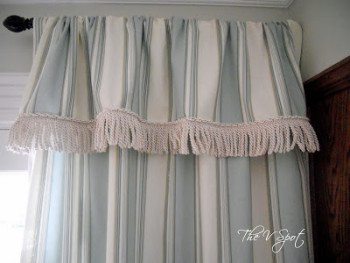 No-sew curtain panels.