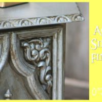 Aged silver finish - transform an ugly piece of furniture into a beauty!