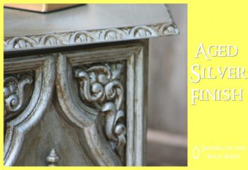 Aged silver finish - transform an ugly piece of furniture into a beauty!