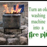 How to turn an old washing machine drum into a fire pit. DIY