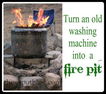 How to turn an old washing machine drum into a fire pit. DIY