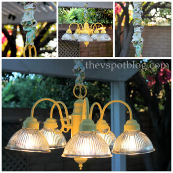 How to use an indoor chandelier outside.