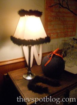 Halloweenify your lampshades.