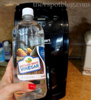 Clean your coffee maker using vinegar.