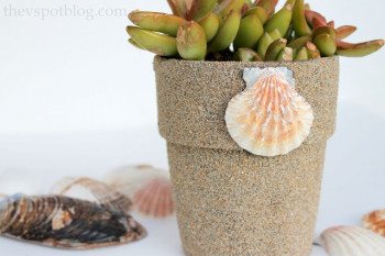 Easy Sand-N-Sea Flower Pots