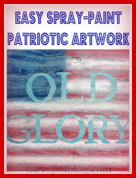 DIY Patriotic Flag Artwork in about an hour.