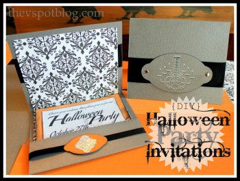 DIY Halloween Party Invitations (For the non-scrapbooking, non-paper crafting types out there.)