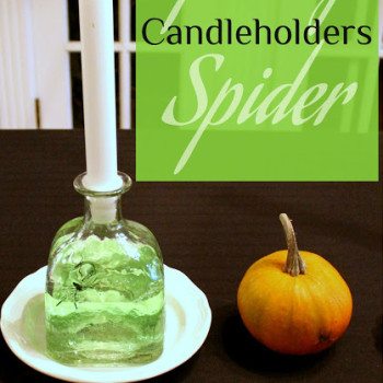 Spooky Spider Candleholders