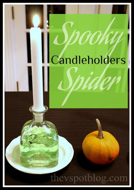 spooky spider candle holdersl