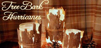 Tree Bark Candle Holders: An easy DIY project