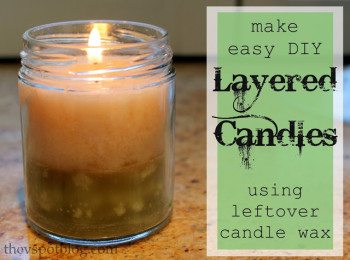 How to make your own DIY jar candles (using recycled jars and candle wax)