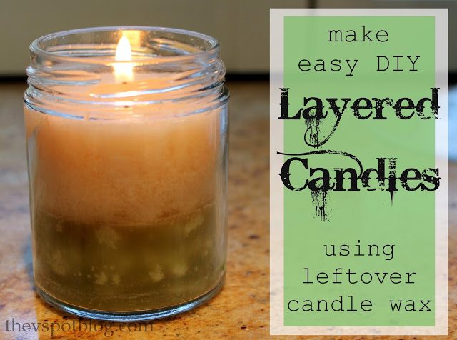 easy diy layered jar candles