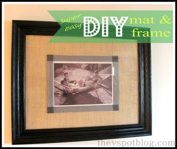 A quick and easy DIY mat and frame project. (No tools. You just need tape!)