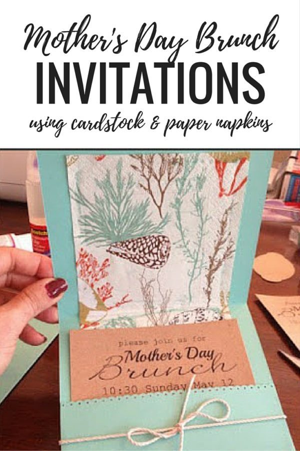 Easy DIY invitations in about 10 minutes - Mother's Day Brunch, showers, dinner parties.