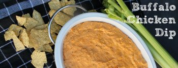 Spicy Buffalo Chicken Dip.  The best appetizer recipe ever.