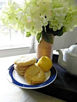Three Ingredient Lemon Cookies from Mad In Crafts