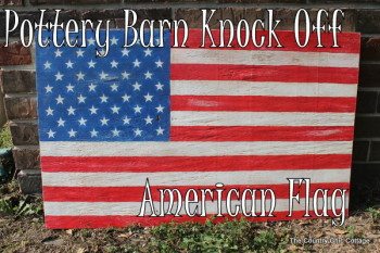 American Flag Pottery Barn knock-off from The Country Chic Cottage.