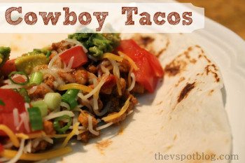 Cowboy Tacos: a spicy sweet pork taco recipe.
