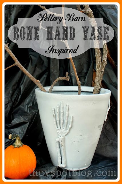 Pottery Barn Inspired Bone Hand Vase