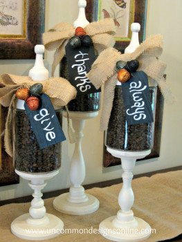 DIY Fall Apothecary Jars from Uncommon Designs.