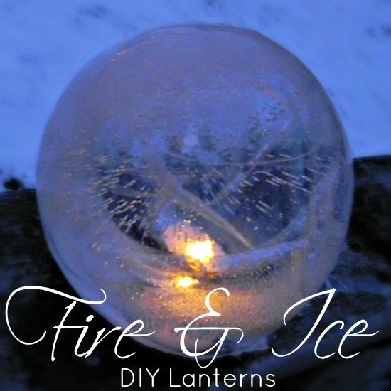 diy ice lantern