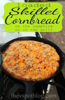 Loaded Skillet Cornbread (for the campfire or the grill)