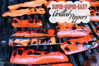 The easiest grilled peppers.  Ever.