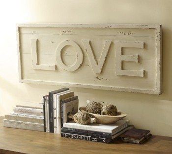 Pottery Barn inspired LOVE wall art. (A knock-off project)