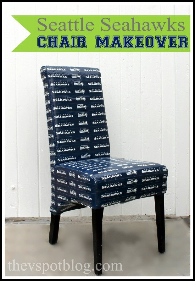 Seattle Seahawks chair makeover
