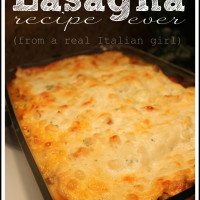 The best lasagna recipe.
