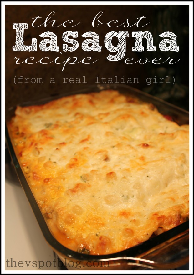 The best lasagna recipe.