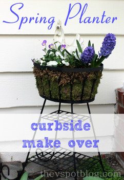 Spring planter makeover (& how it looked like Shrek until I added a chicken.)