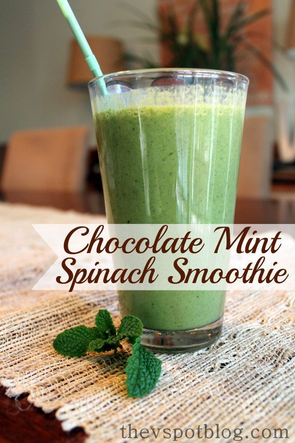Chocolate Mint Spinach Smoothie