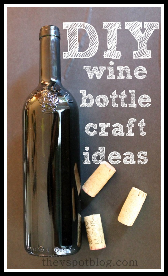 DIY wine bottle craft ideas