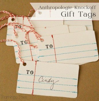Anthropologie-Inspired Gift Tags {An Easy Knock-Off Project}