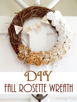 Ombre Rosette Wreath from Flamingo Toes
