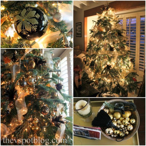 Black and Gold Christmas Tree