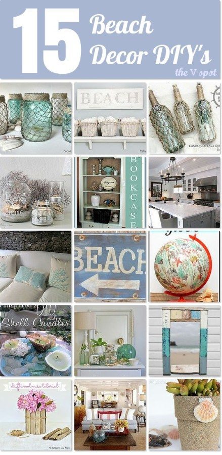 15 coastal inspired projects and beach decor DIY's