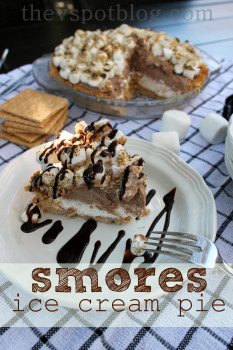 S’mores Ice Cream Pie – an easy summer dessert