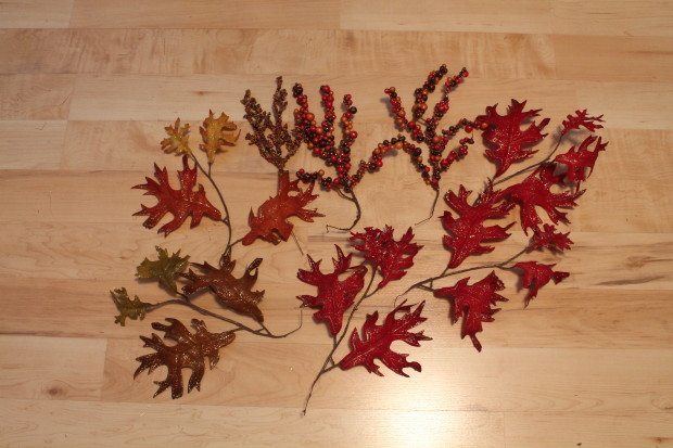 faux fall florals for wreath making
