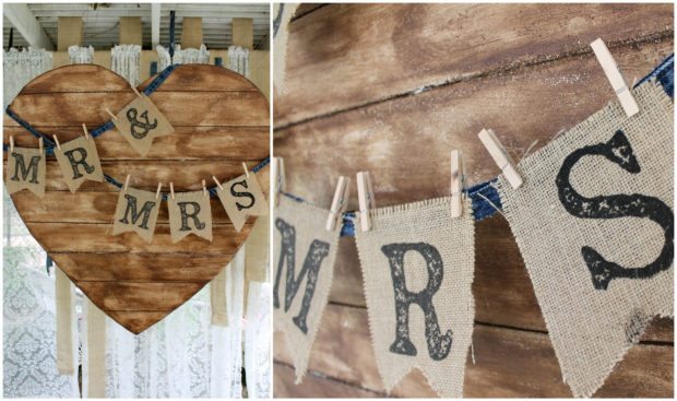 faux-heart-pallet-art-with-wedding-banner